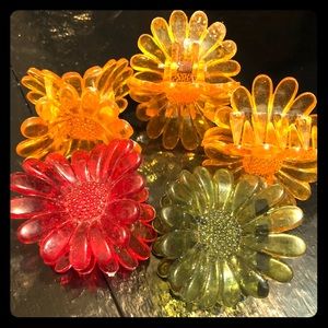 Set of 5 Sunflower Hair Clips